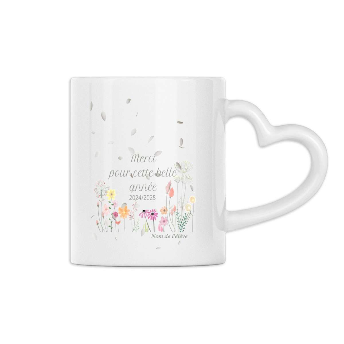 Heart-Shaped Mug - Mug idéal pour remercier votre maîtresse – Image 2