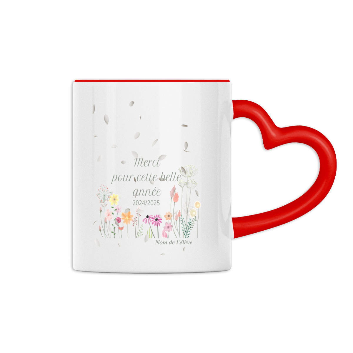Heart-Shaped Mug - Mug idéal pour remercier votre maîtresse – Image 3