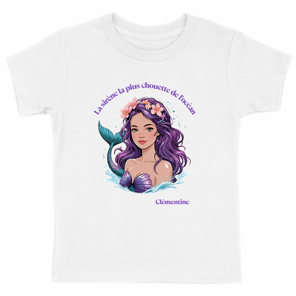 Heavyweight kids T-shirt - Filles Sirènes