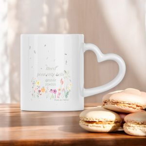 Heart-Shaped Mug - Mug idéal pour remercier votre maîtresse