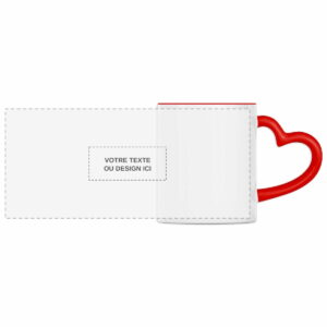 Tasse en forme de cœur