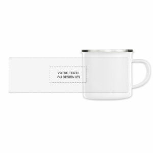 Tasse Métal Vintage Personnalisable – Style Authentique