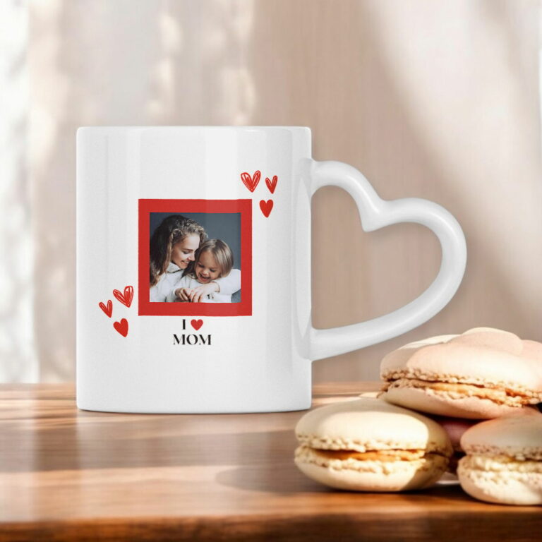 Heart-Shaped Mug : Le cadeau idéal pour maman