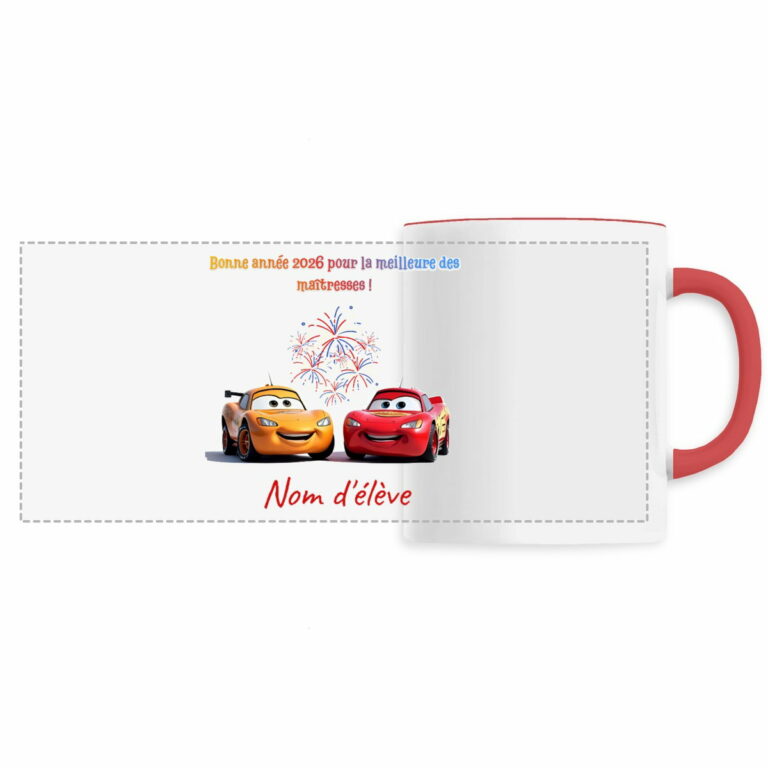 Mug “Merci Maîtresse” – Design voiture personnalisé